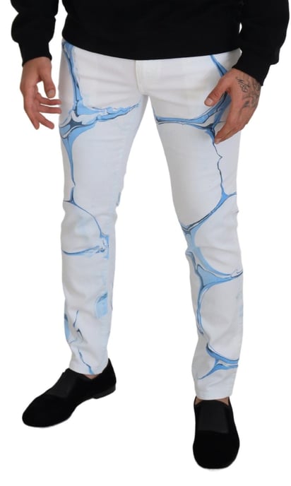 Bedruckte Slimfit-Jeans - Image 3