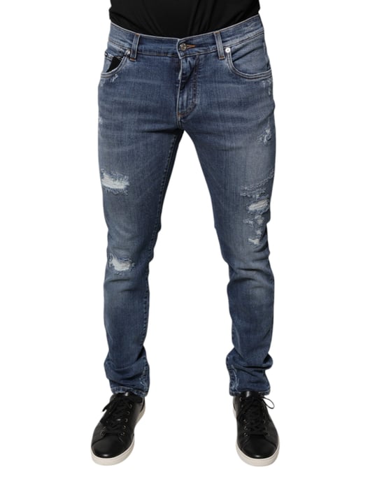 Schmal geschnittene Ripped Jeans - Image 2