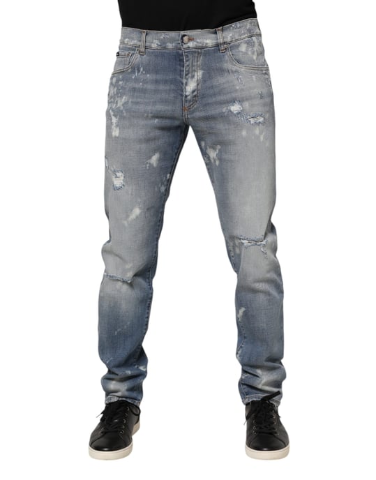 Abgenutzte Slim Fit Jeans - Image 2