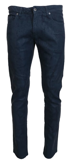 Schlanke Passform Strukturierte Jeans - Image 1