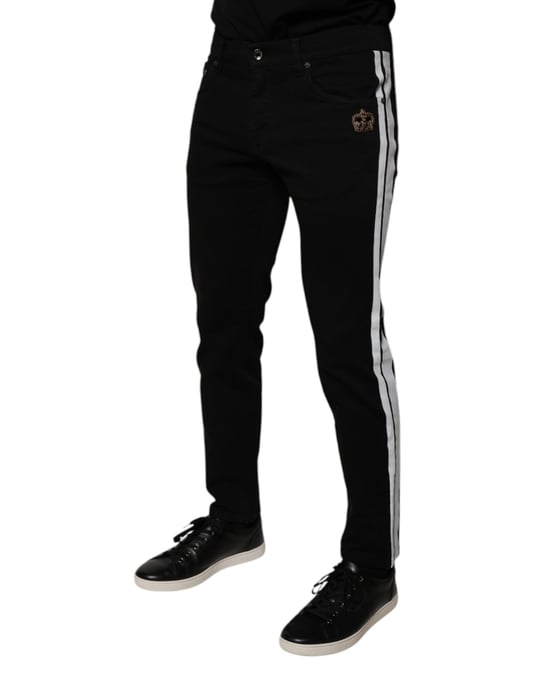 Slimfit Jeans mit Kronen-Patch-Detail - Image 3
