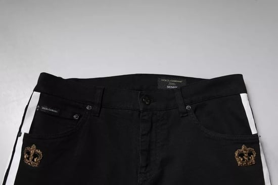 Slimfit Jeans mit Kronen-Patch-Detail - Image 5