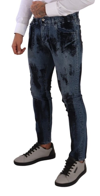 Farbklecks Skinny Jeans - Image 3