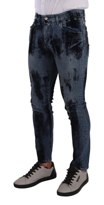 Farbklecks Skinny Jeans - Image 4