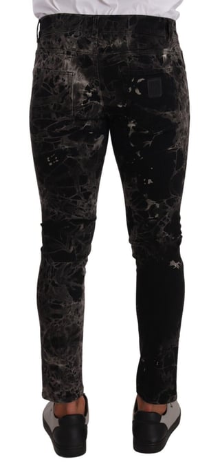 Marmorierte Skinny Jeans - Image 2