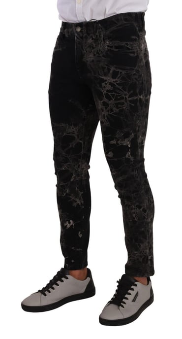 Marmorierte Skinny Jeans - Image 4