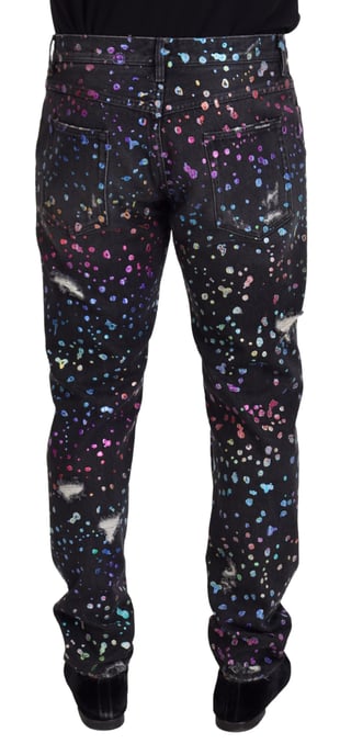 Regenbogen-Spritzer Zerrissene Jeans Pan73302 - Image 3
