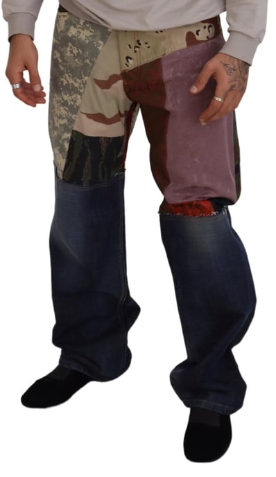 Patchwork-Jeans Multicamouflage - Image 4
