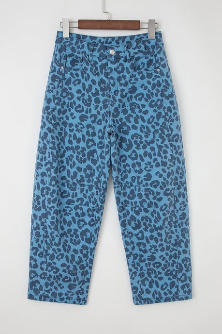 Leopard-Print Relaxed Jeans - Image 3