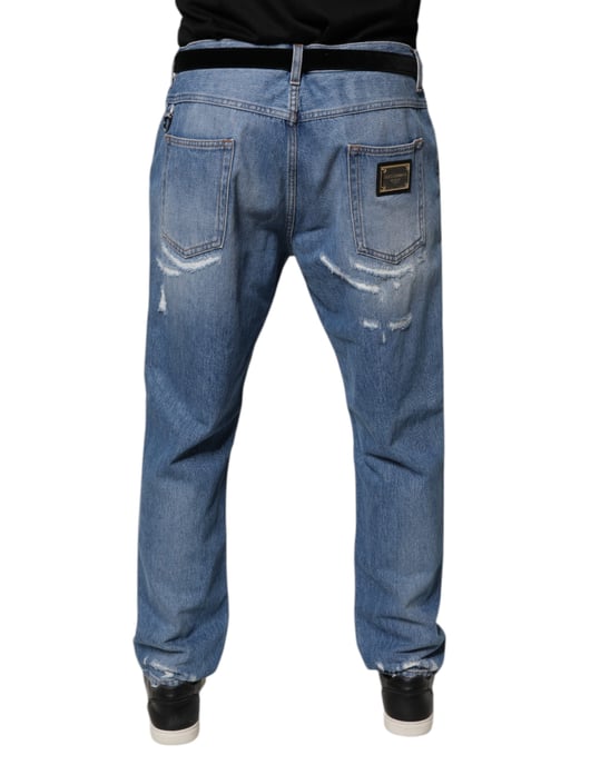 Zerrissene Denim-Jeans mit distressed Design - Image 4