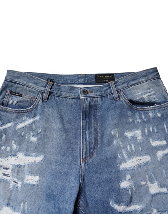 Zerrissene Denim-Jeans mit distressed Design - Image 5