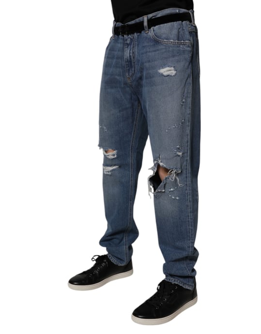 Relaxed Fit Ripped Jeans - Image 3