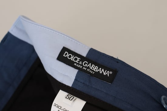 Klassische Faltenhose Marineblau - Image 6
