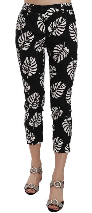 Dolce Gabbana Verkürzte Hose mit Blumenmuster - Image 1
