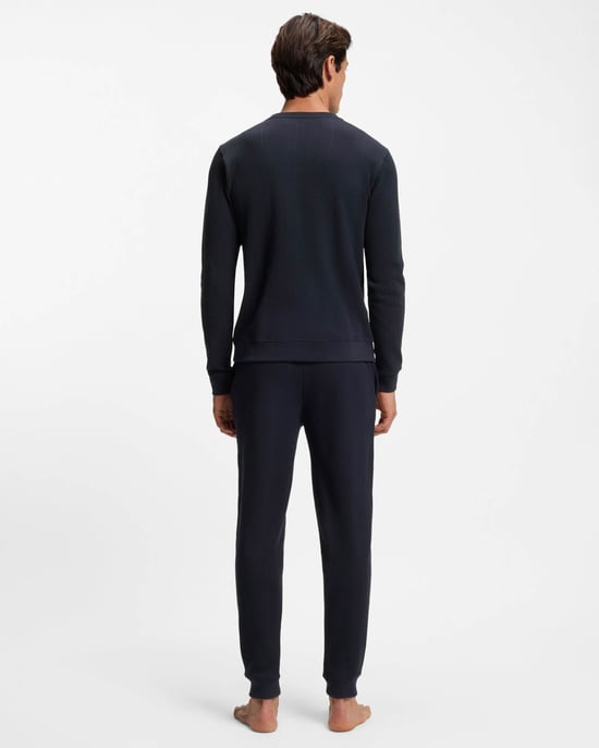 Structure Loungewear-Hosen in Dunkelblau - Image 2