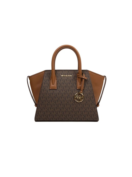 Michael Kors Avril Kleine Logo- und Leder-Umhängetasche - Image 1