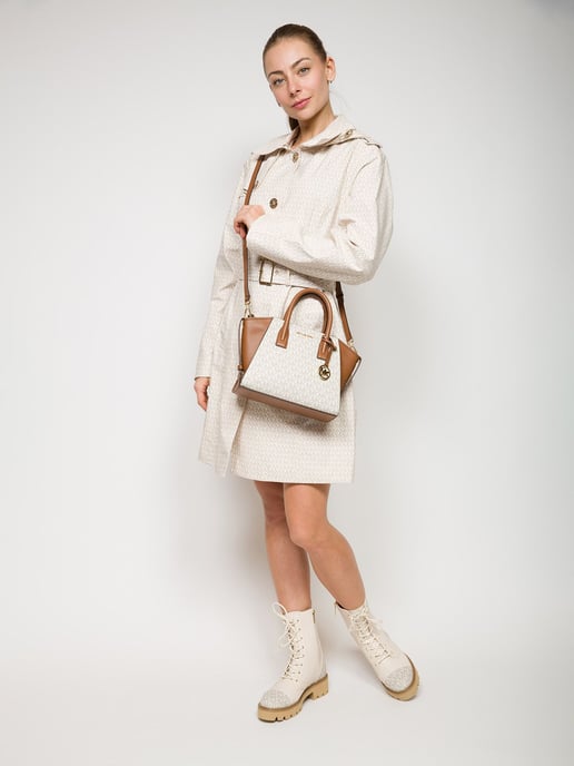 Michael Kors Avril Kleine Logo- und Leder-Umhängetasche - Image 5