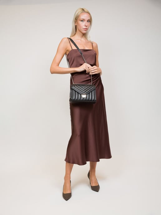Michael Kors Whitney Mittelgroße Umhängetasche mit Klappe und Kette - Image 5