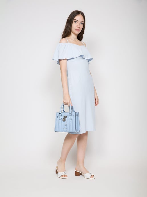 Michael Kors Hamilton Kleine Satchel Himmelblau - Image 5