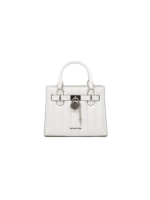 Michael Kors Hamilton Kleine Satchel Weiß - Image 1