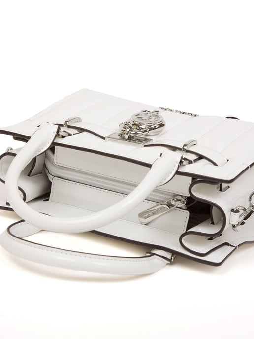 Michael Kors Hamilton Kleine Satchel Weiß - Image 4