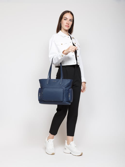 Michael Kors Khai Große Multifunktions-Tasche Navy/Blau - Image 5
