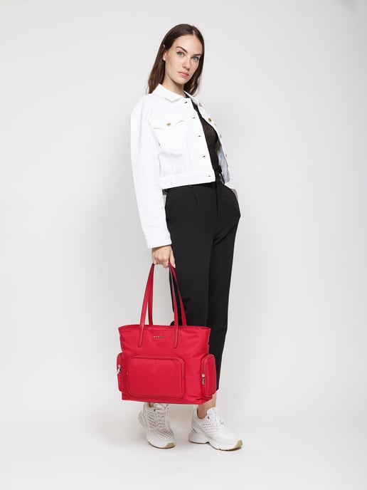 Michael Kors Khai Große Multifunktions-Taschen Tote Rot - Image 5