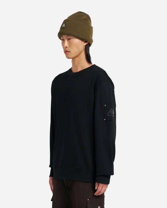 Hartsfield Rundhals Sweatshirt in Schwarz - Image 2