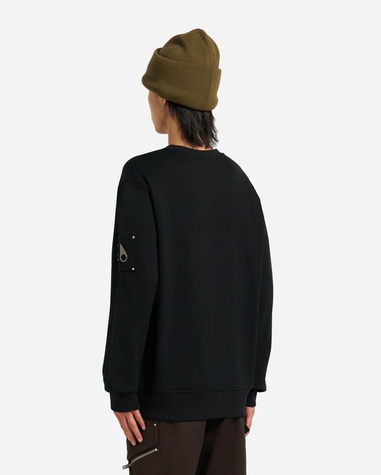 Hartsfield Rundhals Sweatshirt in Schwarz - Image 3