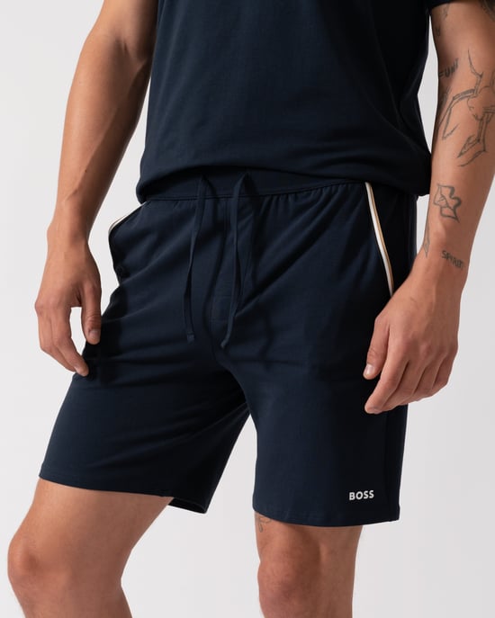 Einzigartige Pyjamashorts in Dunkelblau - Image 2