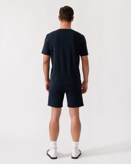 Einzigartige Pyjamashorts in Dunkelblau - Image 3
