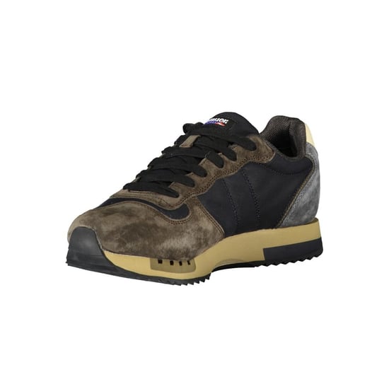 Blauer Blaue Leder Herren Sneaker - Image 3