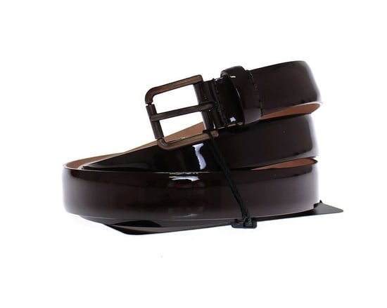 Dolce & Gabbana Brauner Leder-Logo-Gürtel Cintura Gürtel - Image 4
