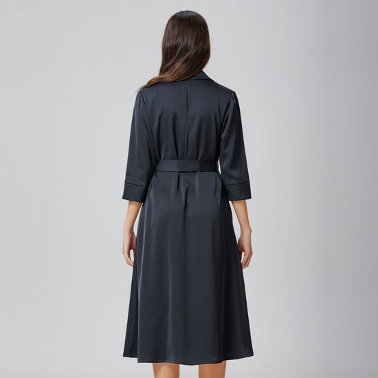 Hemdblusenkleid mit Ziernähten - Image 4