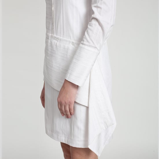 Hemdblusenkleid mit abnehmbaren Ärmeln und strukturierter Form - Image 5