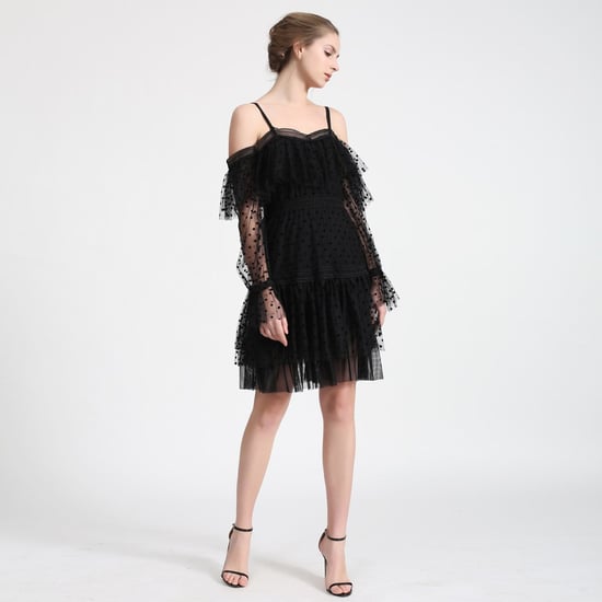 Kleid im Negligé-Stil aus gepunktetem Tüll - Image 2