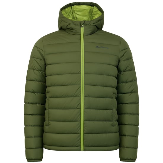 Ben Sherman Signature Herren Khaki Wattierte Jacke - Image 1
