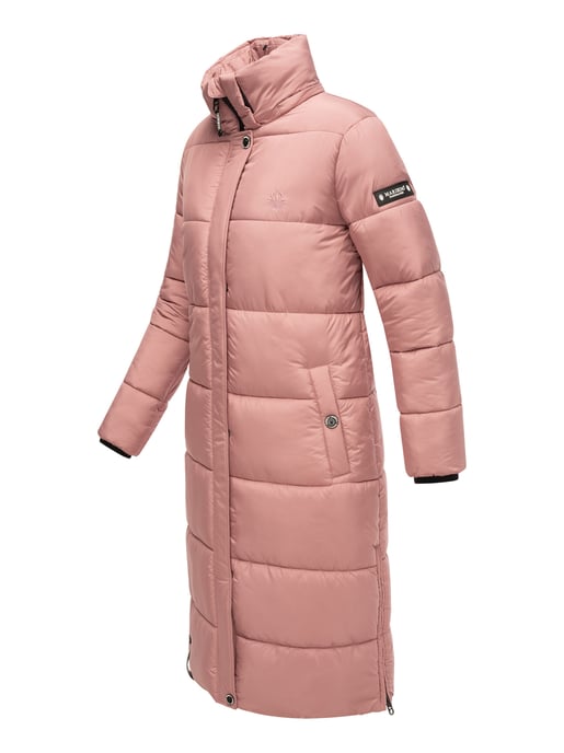 Marikoo Damen Winterjacke – Lange Steppjacke mit abnehmbarer Kapuze - Image 4