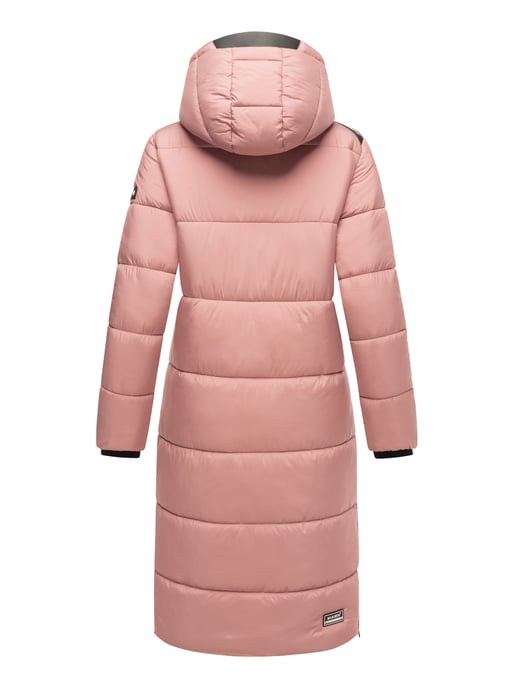 Marikoo Damen Winterjacke – Lange Steppjacke mit abnehmbarer Kapuze - Image 6