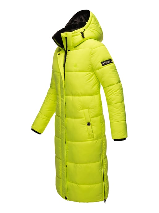 Marikoo Damen Winterjacke – Lange Steppjacke mit abnehmbarer Kapuze - Image 3
