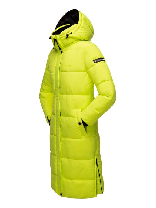 Marikoo Damen Winterjacke – Lange Steppjacke mit abnehmbarer Kapuze - Image 4