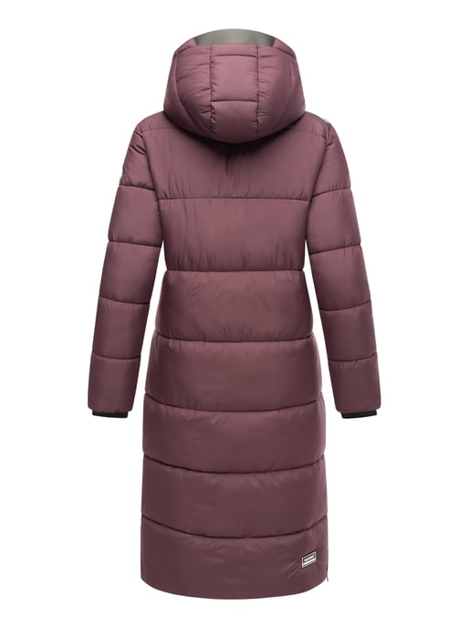 Marikoo Damen Winterjacke – Lange Steppjacke mit abnehmbarer Kapuze - Image 6