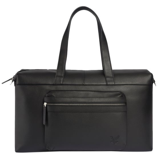 Lyle & Scott Premium Leder Schwarze Reisetasche - Image 1