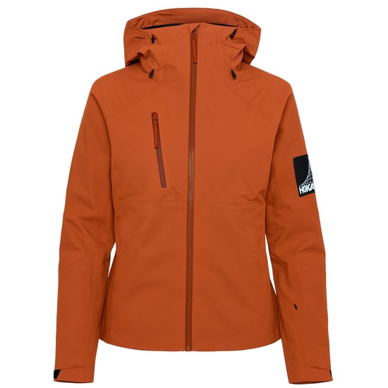 Hoka Transport Damen Regenjacke Braun - Image 1