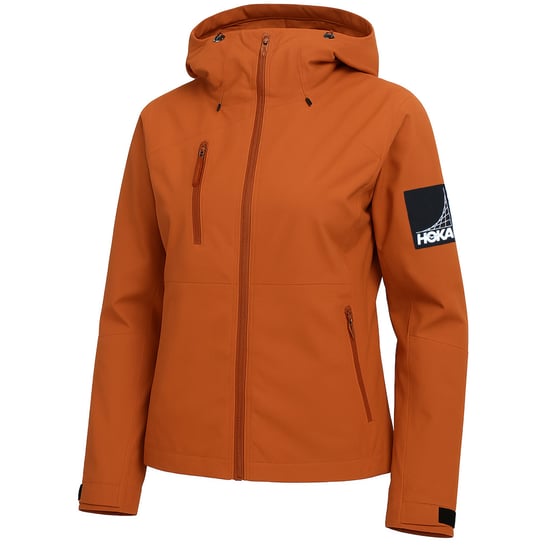 Hoka Transport Damen Regenjacke Braun - Image 2