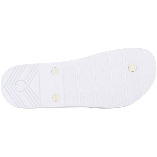 Hunter Logo Damen Flip-Flops in Weiß - Image 5
