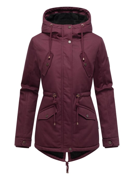 Marikoo Damen Winterjacke Manolya mit Teddyfellfutter & Baumwoll-Obermaterial - Image 2