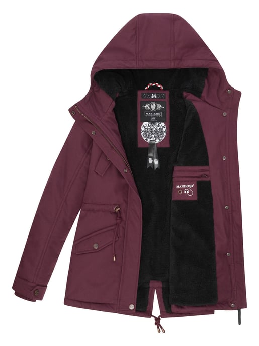 Marikoo Damen Winterjacke Manolya mit Teddyfellfutter & Baumwoll-Obermaterial - Image 5