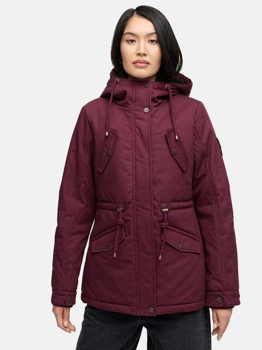 Marikoo Damen Winterjacke Manolya mit Teddyfellfutter & Baumwoll-Obermaterial - Image 6