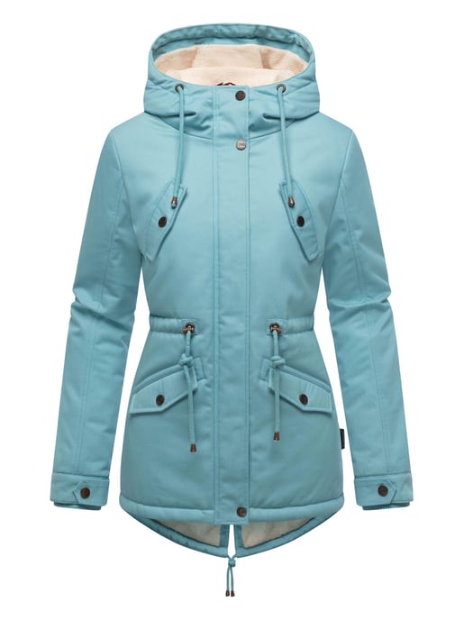 Marikoo Damen Winterjacke Manolya mit Teddyfellfutter & Baumwoll-Obermaterial - Image 2